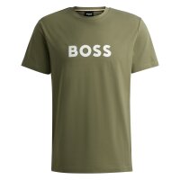 BOSS Herren T-Shirt - T-Shirt RN, Rundhals, Kurzarm, Logoprint, Baumwolle