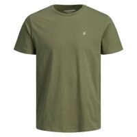 JACK&JONES Herren T-Shirt, 10er Pack - JORJXJ, T-Shirt, kurzarm, Rundhals, Baumwolle, Logo, einfarbig Weiß/Grau/Grün/Blau/Schwarz S