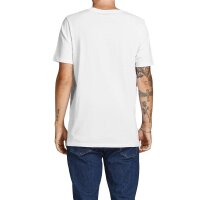 Jack & Jones Mens T-Shirt, 6 Pack - JJECORP LOGO TEE CREW NECK, Logo Print, Cotton White/Navy/Black S (Small)