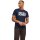 JACK&JONES Herren T-Shirt, 6er Pack - JJECORP LOGO TEE O-NECK, Logo-Print, Baumwolle Weiß/Marineblau/Schwarz S