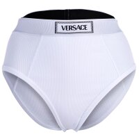 VERSACE Damen Slip Highleg RIB - hoher Logo-Bund,...