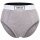 VERSACE Damen Slip Highleg RIB - hoher Logo-Bund, Rippstrick, Baumwoll-Stretch Grau XL