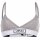 VERSACE Damen Bustier RIB - Triangel-Bralette, Rippstrick, Baumwoll-Stretch Grau M
