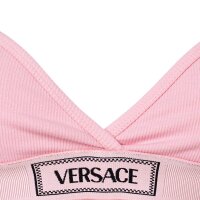 VERSACE Damen Bustier RIB - Triangel-Bralette, Rippstrick, Baumwoll-Stretch Rosa L