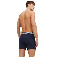 JACK&JONES Herren Boxershorts, 6er Pack - JACSOLID, Baumwoll-Stretch, einfarbig Grau/Weiß/Navy S