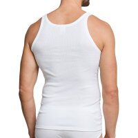 SCHIESSER Mens Undershirt Pack of 2 - Jacket, Cotton Essentials, Double Rib, White 8 (Size XXL)