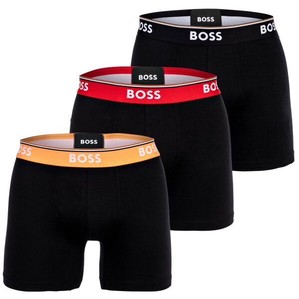 BOSS Herren Boxershorts, 3er Pack - BOXER BRIEFS 3P POWER, Cotton Stretch, Logo