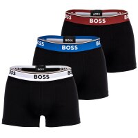 BOSS Herren Boxershorts, 3er Pack - TRUNK 3P POWER, Cotton Stretch, Logo, uni