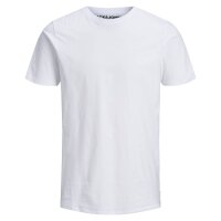 Jack & Jones Mens T-Shirt, 6-Pack - JJEORGANIC BASIC TEE O-NECK, short sleeve, organic cotton White/Black S (Small)