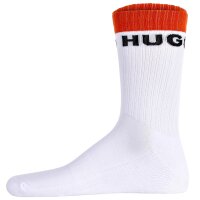 HUGO Herren Socken, 5er Pack - QS RAINBOW CC, kurz, gerippt, Logo, One Size, uni Weiß 40-46