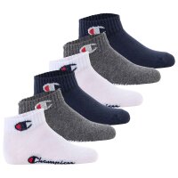 Champion Kinder Socken, 6er Pack - Quarter, Logo, einfarbig