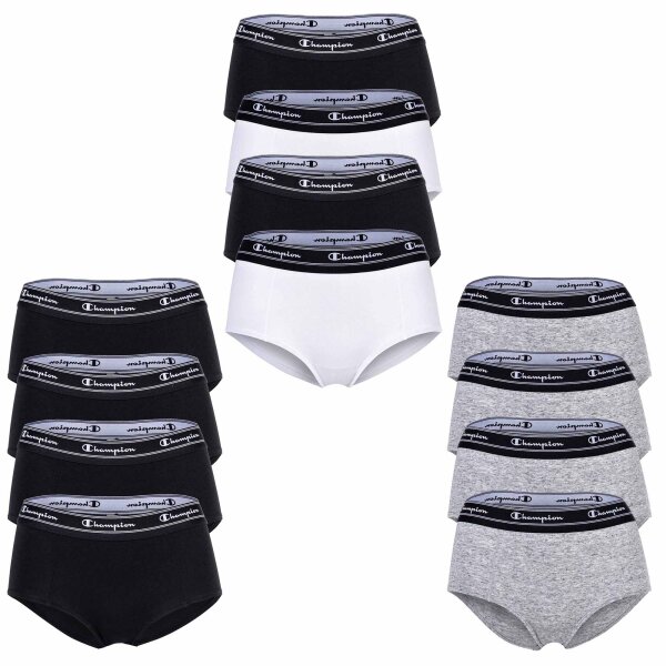 Champion Ladies Hipster 4-pack - Pants, logo waistband, solid colour