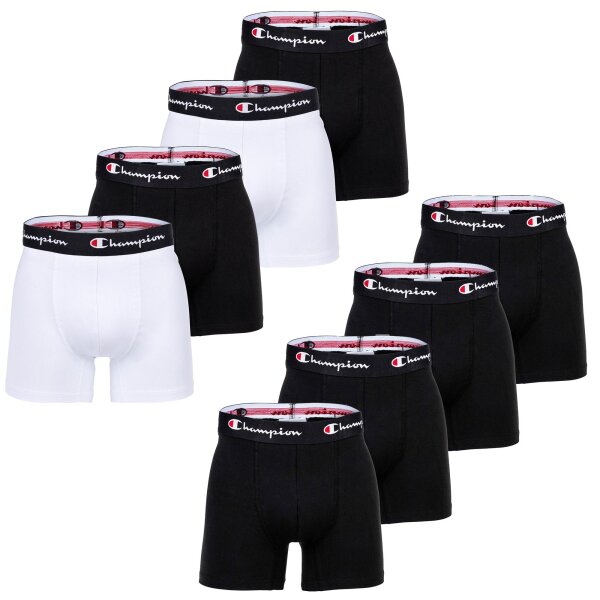 Champion mens trunks, 4-pack -Boxer shorts, cotton, logo waistband, solid colour