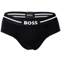 BOSS Herren Slips, 3er Pack - Hip Briefs 3P Bold, Cotton Stretch, Logo Schwarz M