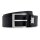 BOSS Mens Belt - Connio, Genuine leather, Pin Buckle, Brushed Metal Black 85 cm