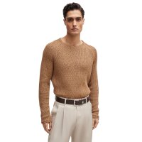 BOSS Herren Gürtel - Connio, Echtleder, Dornschließe, gebürstetes Metall Dunkelbraun 90 cm