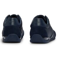 BOSS Herren Sneaker - Saturn Lowp, Turnschuh, Freizeit, Material-Mix mit Echtleder Dunkelblau EUR 43