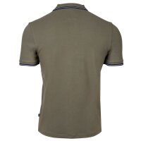 JOOP! Herren Poloshirt - Pavlos, Polokragen, Halbarm, Stretch Cotton, Streifen-Details Grün 3XL