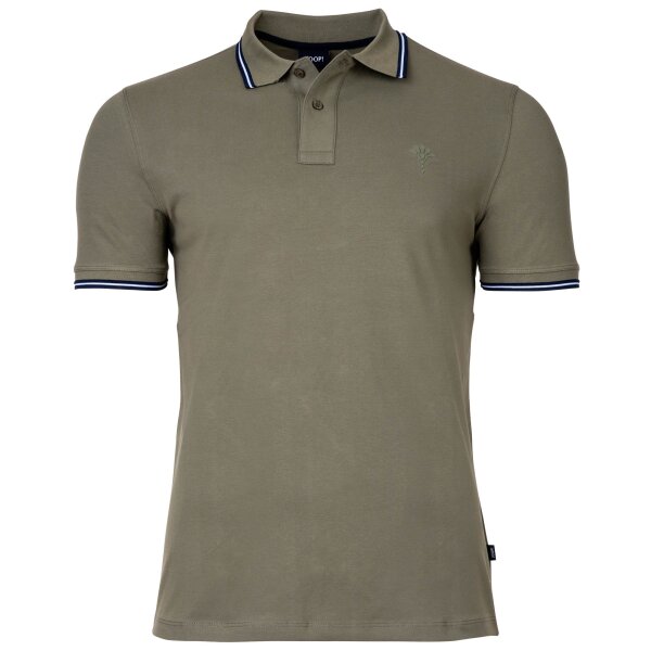 JOOP! Herren Poloshirt - Pavlos, Polokragen, Halbarm, Stretch Cotton, Streifen-Details Grün M