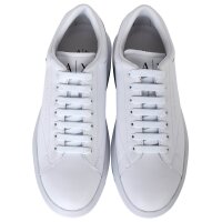 A|X ARMANI EXCHANGE Herren Sneaker - Schnür-Schuh, Turnschuh Low, Logo, Leder Weiß EU 41