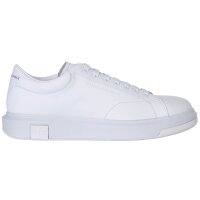 A|X ARMANI EXCHANGE Herren Sneaker - Schnür-Schuh, Turnschuh Low, Logo, Leder Weiß EU 41