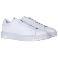 A|X ARMANI EXCHANGE mens sneaker - lace-up shoe, low trainers, logo, leather White EU 42 (UK 8)