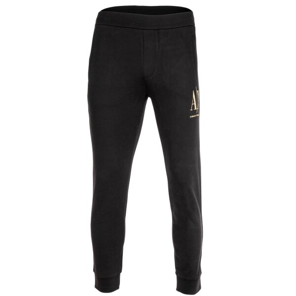 A|X ARMANI EXCHANGE Herren Jogginghose - Loungewear, Sweathose, Logo, Baumwolle Schwarz 2XL