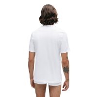 HUGO Herren T-Shirt, 3er Pack - Rundhals, Kurzarm, Logo, Baumwolle, uni Weiß S