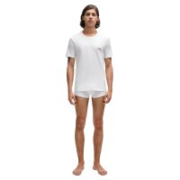 HUGO Mens T-Shirt, 3-Pack - Round Neck, Short Sleeve, Logo, Cotton, uni White S (Small)