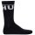 HUGO Herren Socken, 2er Pack - QS Rib Label Iconic, gerippt, Logo, Baumwollmischung Schwarz 39-42