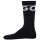 HUGO Mens Socks, 2-Pack - QS Rib Label Iconic, Ribbed, Logo, Cotton Blend Black 39-42 (UK 5-8.5)
