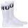 HUGO Herren Socken, 2er Pack - QS Rib Label Iconic, gerippt, Logo, Baumwollmischung Weiß 39-42
