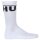HUGO Herren Socken, 2er Pack - QS Rib Label Iconic, gerippt, Logo, Baumwollmischung Weiß 39-42