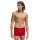 HUGO Herren Boxer Shorts, 3er Pack - Trunks Triplet Pack, Logo, Cotton Stretch Schwarz/Weiß/Rot 2XL