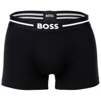 BOSS Herren Trunks, 3er Pack - 3P Bold, Boxershorts, Cotton Stretch, Logo, uni Schwarz/Weiß/Dunkelblau M