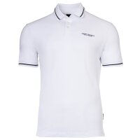 A|X ARMANI EXCHANGE mens polo shirt - T-shirt, single-coloured, cotton White S (Small)