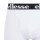 ellesse Herren Boxer Shorts HALI, 3er Pack - Fashion Trunks, Logo, Cotton Stretch Weiß S