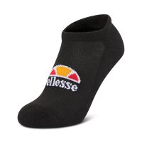 ellesse Unisex Sneaker Socken, 3 Paar - Rebi, Trainer Liner, Sport, Logo Schwarz 37-42,5