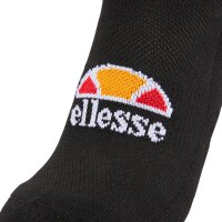 ellesse Unisex Sneaker Socks, 3 Pair - Rebi, Trainer Liner, Sport, Logo Black 37-42,5 (UK 4-8)