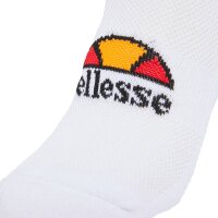 ellesse Unisex Sneaker Socks, 3 Pair - Rebi, Trainer Liner, Sport, Logo White 37-42,5 (UK 4-8)