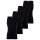 HUGO Mens vest, 4-pack - Tank Top, double rib, cotton stretch Black S (Small)