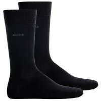 BOSS Mens Socks, 2-pack - 2P RS Uni CC, short socks, Combed Cotton Black 39-42 (6-8 UK)
