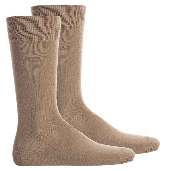 BOSS Herren Socken, 2er Pack - 2P RS Uni CC, Kurzsocken, Combed Cotton Beige 39-42