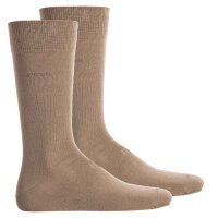 BOSS Mens Socks, 2-pack - 2P RS Uni CC, short socks, Combed Cotton Beige 39-42 (6-8 UK)
