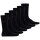 HUGO mens socks, 6-pack - RS Uni CC, short socks, medium high, logo, uni Black 39-42 (UK 5-8.5)