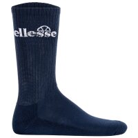 ellesse Unisex Sport Socks, 7 Pair - Trego Sport Sock, Crew Socks, Tennis, Ribbed Cuff, Logo Black/White/Blue/Grey 43-46,5 (UK 9-11.5)