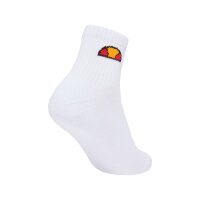 ellesse Unisex Quarter Socken, 3 Paar - Tallo, Ankle Socks, Logo Weiß 47-49