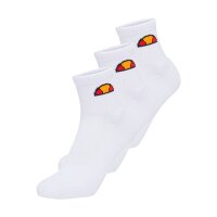 ellesse Unisex Quarter Socks, 3 Pair - Tallo, Ankle Socks, Logo White 47-49 (UK 12-14)