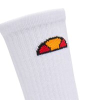 ellesse Unisex Socken, 6 Paar - Tamuna, Crew Socken, Logo Weiß 37-42,5