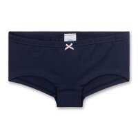 Sanetta Girls Underpants, 3-pack - Cutbrief, Underwear, Stretch Cotton, Single Jersey, patterned Dark Blue/White 152